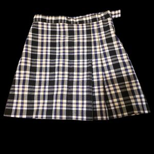 Kid's Plaid High Waist Mini Skirt Size 10